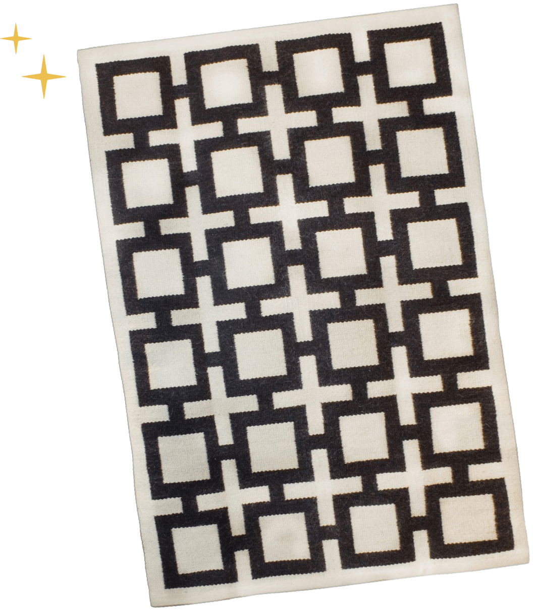 Nixon Reversible Peruvian Flat Weave Rug, Jonathan Adler