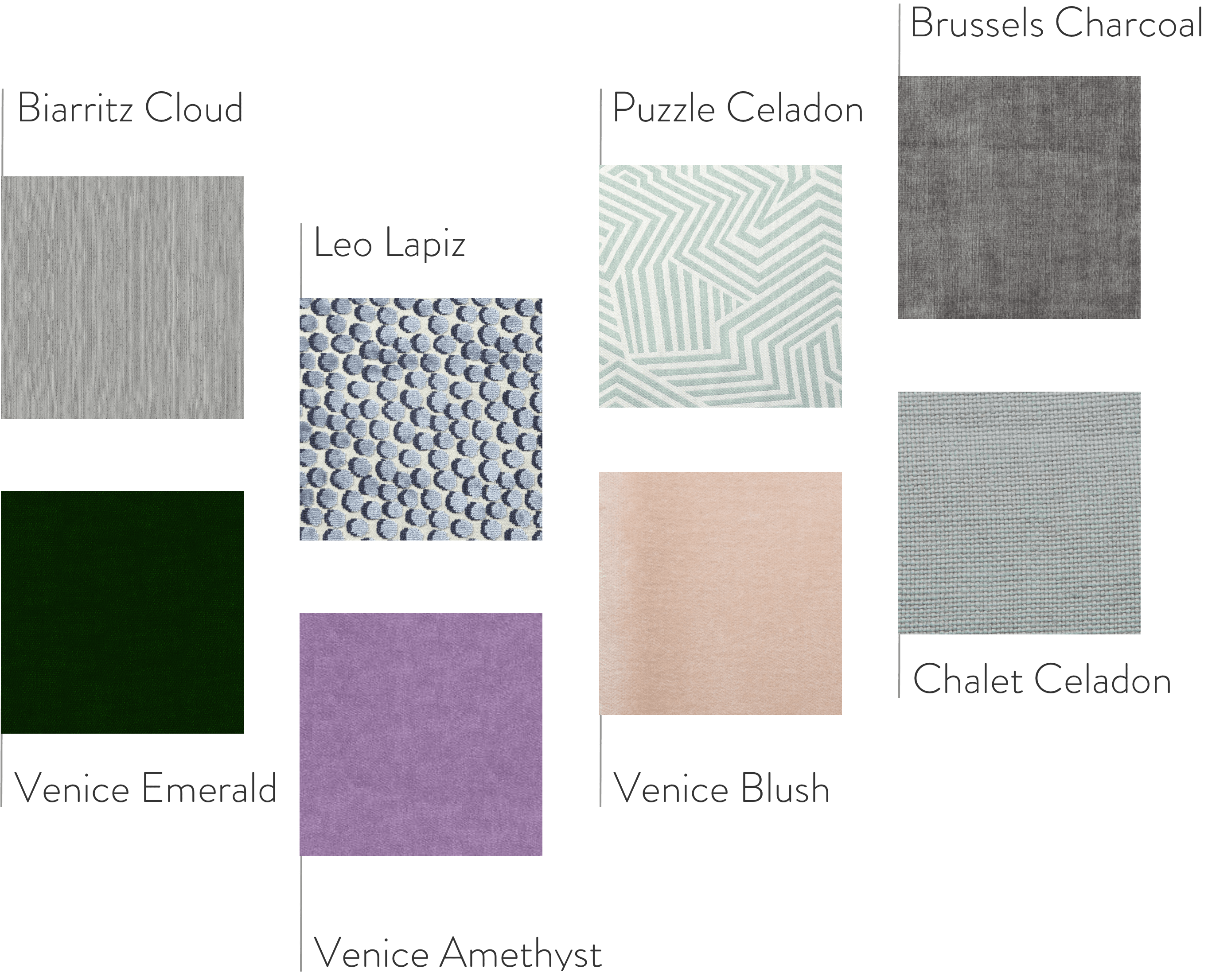 Jonathan Adler Materials Swatch Samples